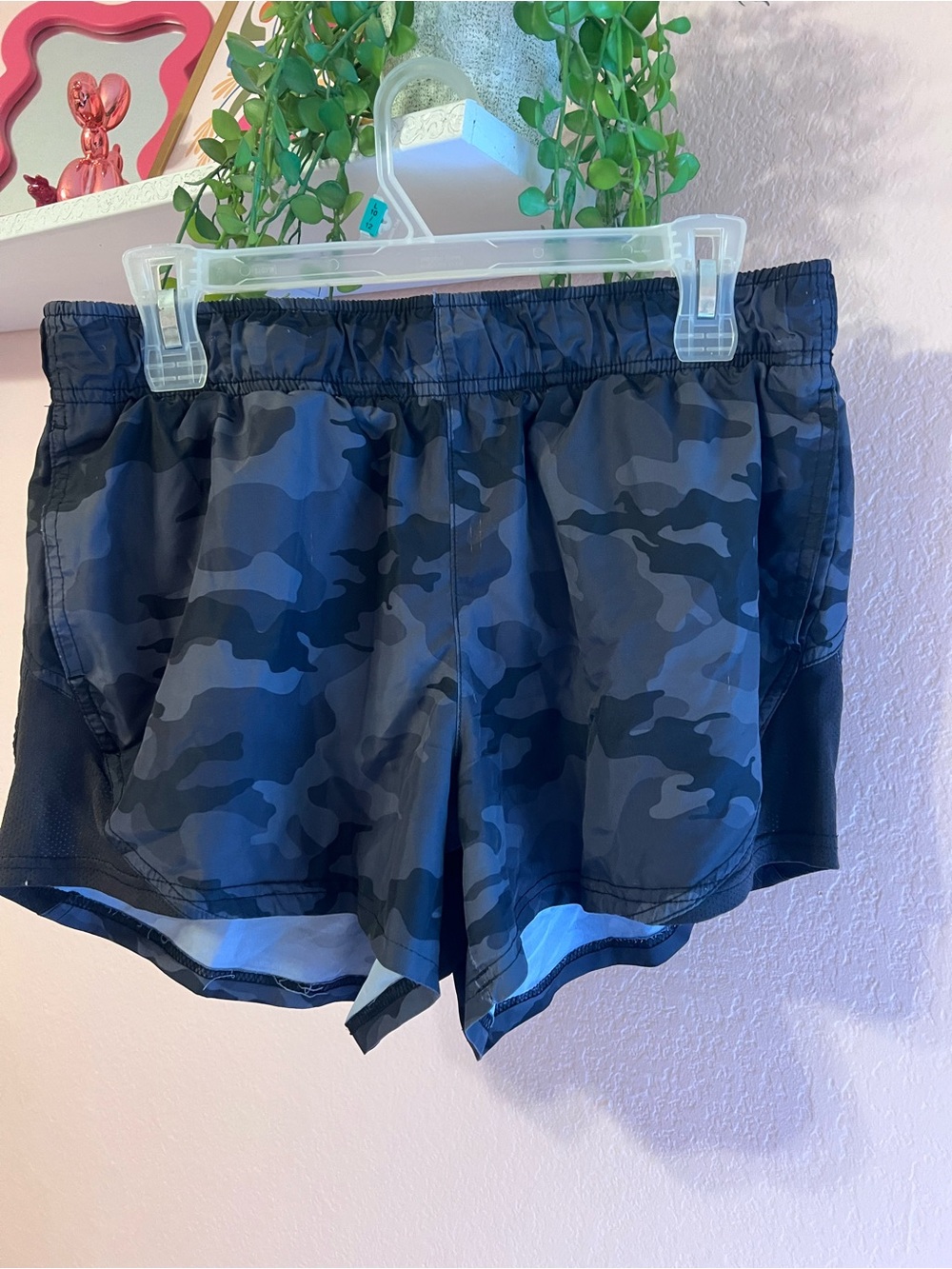 Athletic Works Black Camo Women's Running Shorts